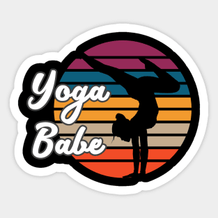 Yoga Babe Sticker